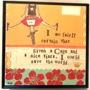 Fabulous 7x7 “Leigh Standley” Curly Girl Wall Art